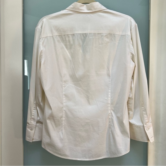 Theory Slim Cut Button Down Top - Picture 2 of 3